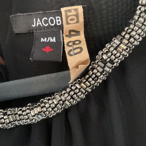 ⭐️ 3-$20 ⭐️ Classy beaded collar chiffon tank top - Picture 2 of 5